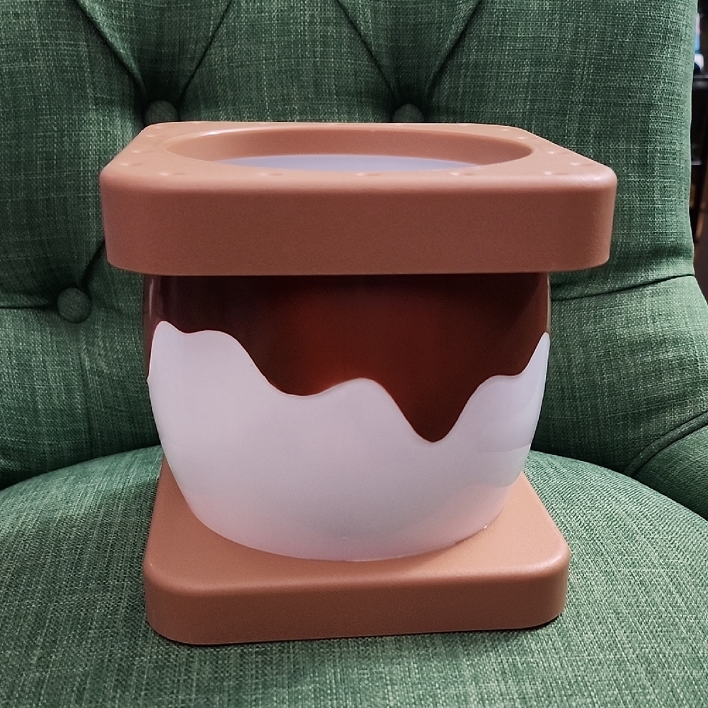 Smores Shaped Decorative Pot Container Popcorn Bucket Decor